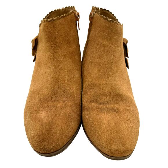 Jack Rogers Kali Tan Suede Bow Bootie Women's Size 6M Good Used Condition - Picture 6 of 9